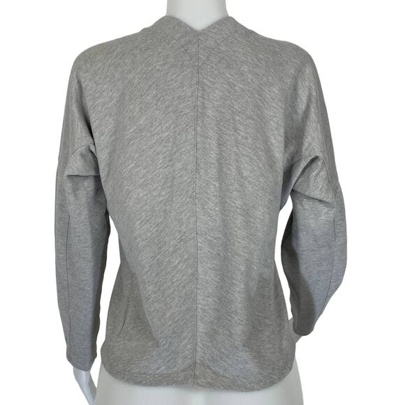 Romero & Juliet Couture Athletic Gommet V-Neck Tie Front SweatShirt M - Picture 2 of 7